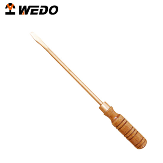 Ravni odvijač sa drvenom ručkom   50x3mm, Be-Cu